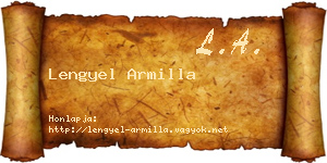 Lengyel Armilla névjegykártya